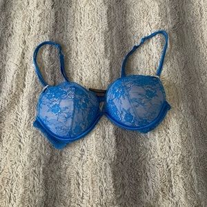 Victoria Secret Sexy Little Things Electric Blue Lace Push Up Bra
